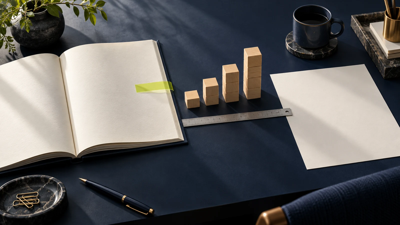 From a contract clause to a calculation and invoice, editorial illustration.